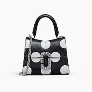 #184 NWT - Marc Jacobs The Spots St. Marc Mini Top-Handle Black/White